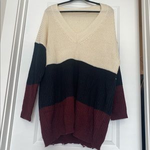 Never Worn without tags SHIEN 3X Colorblock Sweater